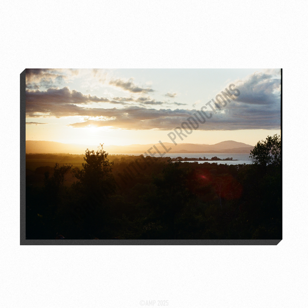 Sunset over Clear Lake Print